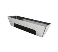 F Fityle avec patin antidérapant, poêle à boue en acier inoxydable, robuste, ergonomique, facile à utiliser, poêle à boue antidérapante pour cloisons sèches, 16 pouces
