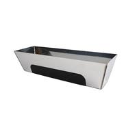 F Fityle avec patin antidérapant, poêle à boue en acier inoxydable, robuste, ergonomique, facile à utiliser, poêle à boue antidérapante pour cloisons sèches, 10 pouces