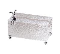 F Fityle Boîte à Mouchoirs, Porte-serviettes En Acrylique Transparent, Décoration Intérieure, Distributeur de Mouchoirs En Carton Ondulé, Table de Chevet, Boît, PETIT