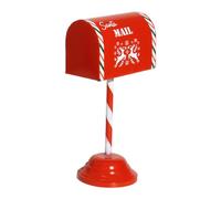 F Fityle Boîte aux Lettres de Noël en Fer, Boîte à Messages de Noël, Boîte à Cartes de Vœux, Décoration de Porte d'Entrée, Collecteur de Messages Festifs, pour Salon, Bureau et Entrée, 31cmx12cm