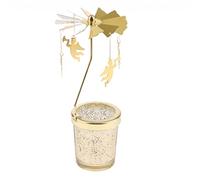 F Fityle Bougeoir De Bougie Chauffe-Plat Tournant De Carrousel Rotatif pour La Décoration De Mariage, Enfants DIY Assemblent des Jouets, Ange