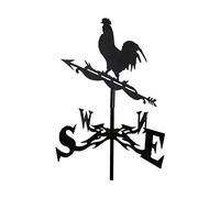 F Fityle de Toit en Métal Monture Fer avec Ornement Animal Silhouette Indicateur de Direction du Vent Classique Support de Fixation Robuste Adaptée