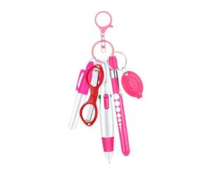 F Fityle Ensemble de stylos d'infirmière, stylo marqueur polyvalent et Compact, cadeau de journée des infirmières, stylo à bille rétractable, Clip d'insigne, Rose