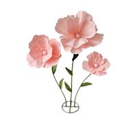 F Fityle Fleur Artificielle Géante Décoration de Grandes Fleurs Composition Florale sur Support Accessoire de Décor Scénique Structure Solide PP Fer Mousse PE, Rose