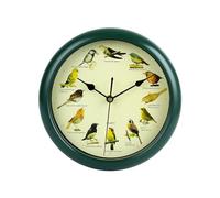 F Fityle Horloge Murale Silencieuse avec Chant d'oiseaux pour Cuisine, Salle de
