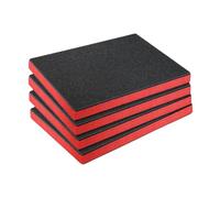 F Fityle Lot de 4 Inserts en Mousse EPE pour Boîte à Outils, Feuille Pratique et Découpable, Protection Résistants aux Chocs, Coussins pour Étui Rigide et Planche de Rangement, 45 X 33 X 3.8 Cm