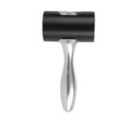 F Fityle Marteau de Sculpture Outil pour Frappe sur Cuir Maillet Nylon Manche Métallique pour Impression et Découpe Convient à La Fabrication Artisanale Loisir, Noir