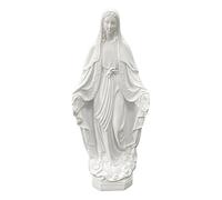 F Fityle Mère Marie Figurine Sculpture Décorative Religieuse Figure Marie Statue Résine Artisanat Oeuvre Ornement pour La Maison Chambre Bureau Étagère Décor, Blanche, Style b