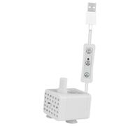 F Fityle Mini Pompe Submersible Pompe Compacte Aquarium Pompe à Eau Micro Silencieuse USB Réglable Installation Flexible Forte Ventouse PP Convient pour Piscin, Côté