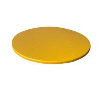 F Fityle Nappe Ronde Housse Table Élastique Imperméable Polyester Résistante Liquides Protection Pratique pour Salle à Manger Restaurant Mariage Extéri, jaune