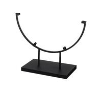 F Fityle Présentoir à Carreaux pour Vitraux, Support d'Exposition pour Vitrail et Art Verre, Support Cadre en Métal Robust, Design Semi-Circulaire, Idéal pour Présenter Tableaux et Photos, 10 Pouces