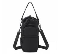 F Fityle Sangle d'Épaule Bouteille Support Pochette Transport Poche Intégrée Léger Protection Facile à Nettoyer Adapté Promenades Gym Sports Extérieur, Noir
