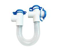F Fityle Siphon de condensat Automatique Transparent et Facile à Installer, Siphon en U en PVC de 3/4 po pour Un Drainage Efficace des condensats dans Les