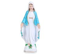 F Fityle Statues Décoratives, Statuette Vierge Marie Saint, Cadeau Catholique pour Les Religieux Et La Décoration De La Maison, Figurines De Collection pour Un Anniversaire,Manteau Bleu, 15cm