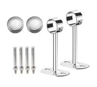 F Fityle Support de Tuyau de Cintre 25 mm de diamètre Tringle à vêtements de Rail de, Tringle à Rideau de Placard siège de, 15 cm de Hauteur