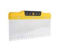 F Fityle Taloche de Finition Taloche à Peigne Taloche Taloche pour Plâtrier Acier Inoxydable Manche Antidérapant Ergonomique Adaptée pour, 250mm