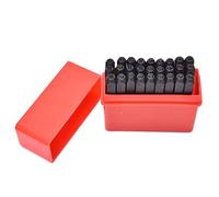 F Fityle Timbres Poinçon Set Métal en Acier Die Outil Craft Lettres Alphabet et Nombres, 8mm