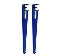 F Forme des jambes de table 2 Pack, Boulon sur les jambes en métal pour le bureau en bois de bricolage, support de table basse de travail de travail robuste avec des coussinets réglables, style indust