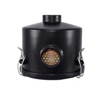 F002 G3/4 Inline Filtre de pompe à vide en fonte robuste Noir 24 mm