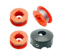 F016800175 Bobine de Rechange pour débroussailleuse Bosch Art 23 26 30 Combitrim Easytrim, Fil de Bobine Automatique Pro-Tap 8 m avec Couvercle F016L71088 (3 bobines + 1 Couvercle)