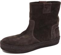 F1154 MONCLER vert/marron chaussures homme en daim botte homme