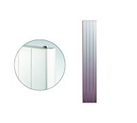 Purmo F28221800451130 décoratif Faro V type 22 F28221800451130 BH 1800 mm, BL 470 mm, raccordement central, blanc signalisation RAL 9016