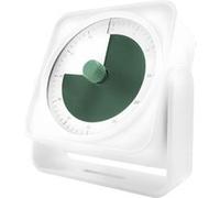 F9 Minuteur visuel Compte à rebours analogique de 60 Minutes avec Disque de Couleur, alertes silencieuses/Faibles/Fortes, Rechargeable par USB-C, Support magnétique pour Bureau, Blanc Vert