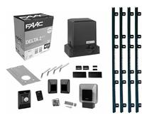 FAAC 740 Kit Delta 2 portail coulissant de 500 kg 230 V avec 4 m de crémaillère 1056303445 ML081