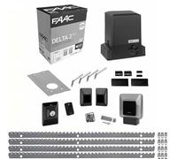 FAAC DELTA 2 740 Kit 4 Mètres crémaillère métallique automatisation portail coulissant