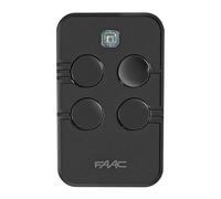 FAAC Télécommande de Garage Faac XTO4 SLH-DS 868MHz, remplace les télécommandes XT4 SLH 868MHz, XT4 868 SLH Noir, émetteur de Garage