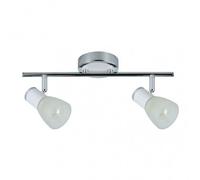 Fab 141992001 Cholo Strip 2xe14 Blanc / Chrome 16x36,5x10 Cm