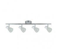 Fab 141994001 Cholo Strip 4xe14 Blanc / Chromé 16x69,5x10 Cm