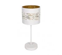 Fab 157771075 Plateau De Table Niebla 1xe14 Blanc / Or Blanc 43x17x17 Cm