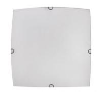Fab 158384001 Plafonnier Carré Ayla 3xe27 Blanc 40x40x7 Cm