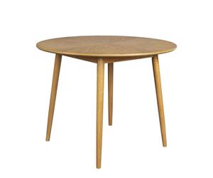 FAB - Table repas ronde en bois D120 Marron