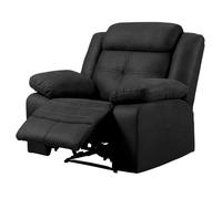 FABARES - Fauteuil Relax Manuel Tissu Gris