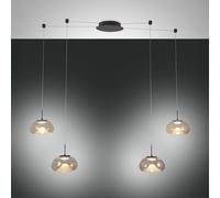 FABAS LUCE Brena Suspension LED à 4 sources lumineuses, ronde, 3755-49-365,