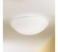 Fabas Luce Plafonnier Pandora, dimmable, blanc, Salon / Salle à manger, Verre, Plafonnier
