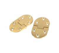 Fabater 2 Pièces Charnière Plateau Laiton, Bord Arrondi 2,5x1,5 Pouces | Charnière à rabat pliable pour tables à abattants, support de couvercle de bureau, quincaillerie d\'armoire, construction