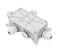 Fabater Boîte de Dérivation étanche IP65, Coffret de Raccordement électrique Blanc avec Connecteurs de Câble, Boîtier de Connexion pour épissures de Fils avec Système de Plateau
