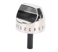Fabater Bouton de Commande pour Brûleur de Cuisinière à Gaz | for CGS985SET1SS, Remplacement en ABS et Acier Inoxydable, Finition Mate, Rotation Facile, Pose sans Outil