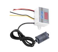 Fabater Commutateur de Contrôleur d'hygromètre Numérique XH-W3005 0~99% Capteur d'humidité RH 220V avec une Précision de 0.1% et Multi-tension 12V/24V/220V (12V)