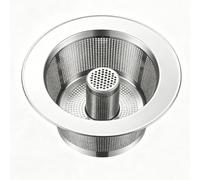 Fabater Crépine D'évier de Cuisine en Acier Inoxydable, Crépine de Vidange en Anti-obstruction avec Petits Trous Bien Emballés, de Vidange D'évier en Acier Inoxydable pour Drain (Très grand)