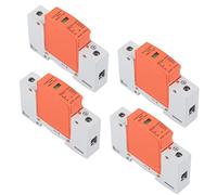 Fabater Dispositif de Protection contre les Surtensions 4 Pièces 1P Parafoudre sur Rail DIN AC 420 V Parafoudre avec Fenêtre Visible, C40 20 KA/40 KA/60 KA SPD Détachable pour la Maison (Imax : 20 kA)