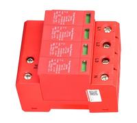 Fabater Dispositif de Protection Contre Les Surtensions 4P 40KA 385V pour Maison, Parafoudre Basse Tension, Module Enfichable pour Un Entretien Facile, Ignifuge et Noyau en Cuivre (4P40KA)
