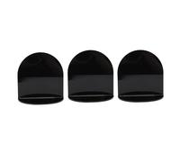 Fabater Étagères Flottantes pour Haut-Parleur Mural en Acrylique, Paquet de 3, Présentoir Mural étanche pour Moniteur de bébé, Petits Livres de réveil. (Black)
