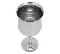 Fabater Flûte à Champagne en Acier Inoxydable, Verre à Vin en Métal Poli Miroir 304, Verre à Pied avec capacité de 310 Ml, pour Fête de Mariage, Anniversaire
