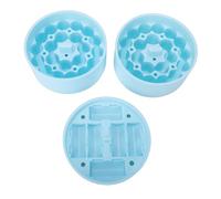 Fabater Insert de Flacon en Silicone de 3 Ml, Inserts de Stockage de Flacons pour Pots Alimentaires de 32/25/18 Oz, Insert de Flacons de Stockage de Peptides Pouvant Contenir 48 (1 style court 2