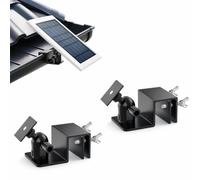 Fabater Lot de 2 Supports de Gouttière pour Panneaux Solaires Ring Arlo, Support de Gouttière Réglable en Aluminium sans Perçage avec Pivotement à 360° et Inclinaison à 180°