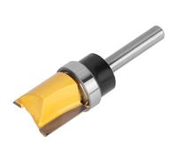 Fabater Mèche de Fraisage à Tige Affleurante de 1/4 Po, Coupe-Bois 6x19x20mm, Outil de Fraisage de Coupe Droite pour Rainurer le Bois, Redressage de Porte d'armoire, Acier au Carbone Durable